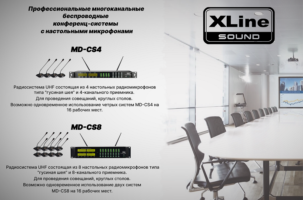 Профессиональные многоканальные радиосистемы Xline